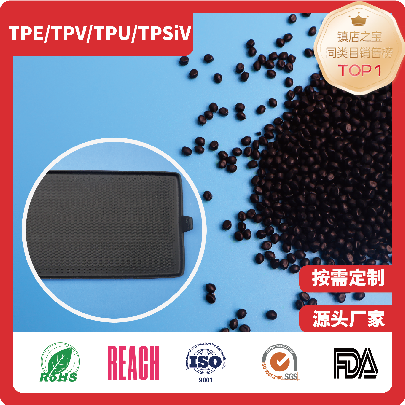 TPE汽车置物垫材料